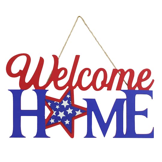 Patriotic Welcome Home Wall Hanging by Celebrate It&#x2122;